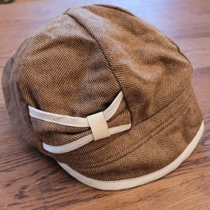Womens Tweed Newsboy Cap